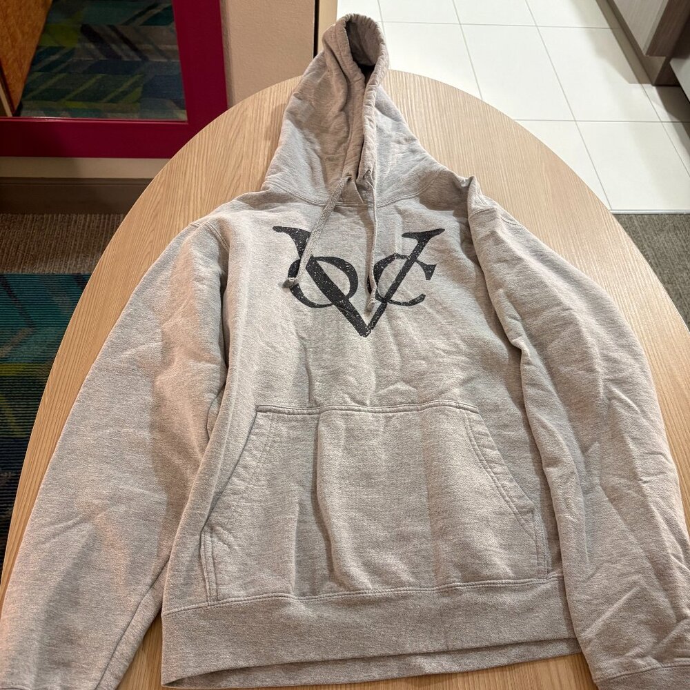 VOC Dutch East India Company Graphic Hoodie Hooded Sweatshirt Men's Medium Grey